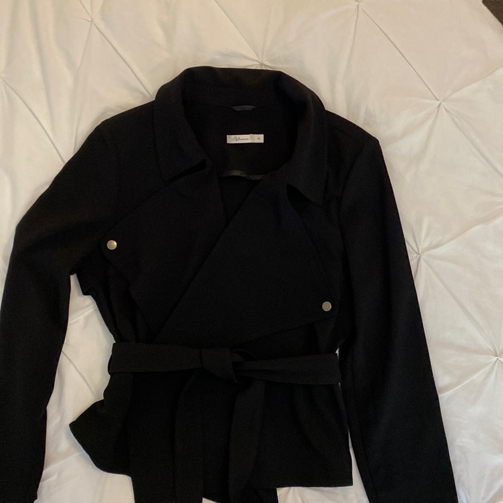 Retimans belted crossover blazer